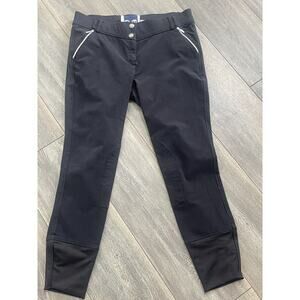 Classic Riding Wear CRW Womens Pants Size 44 Equestrian Knee Patch Country Black